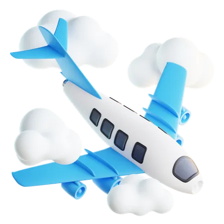 Avion voyageant  3D Icon