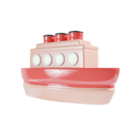 Voyage en bateau  3D Icon