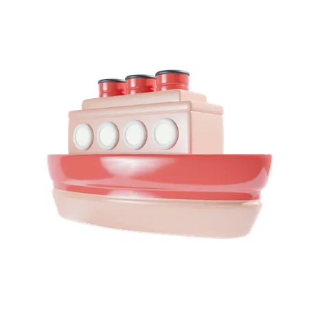 Voyage en bateau  3D Icon