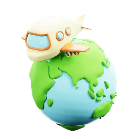 Voyage international  3D Icon