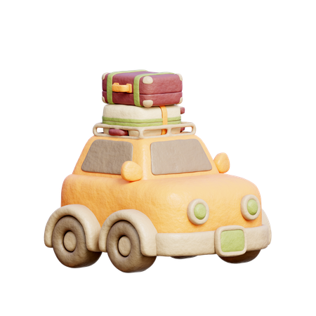 Voiture de voyage  3D Icon