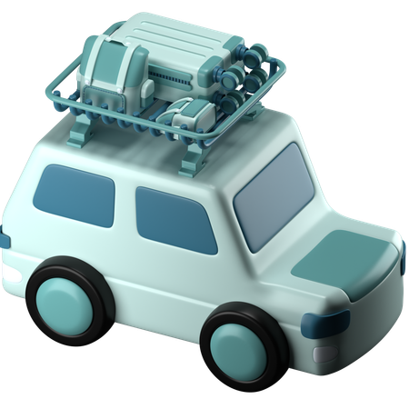 Voiture de voyage  3D Icon