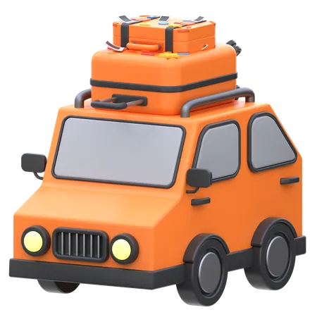 Voiture de voyage  3D Icon