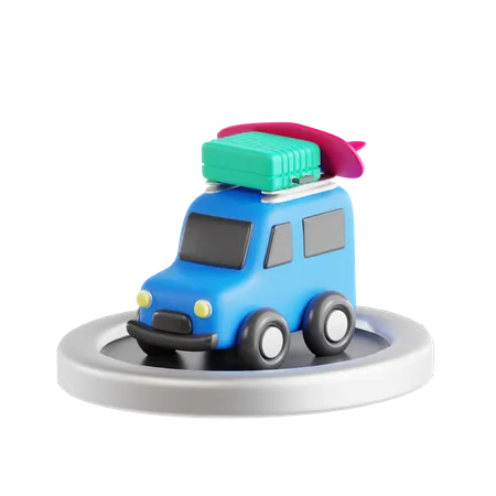 Voiture de voyage  3D Icon