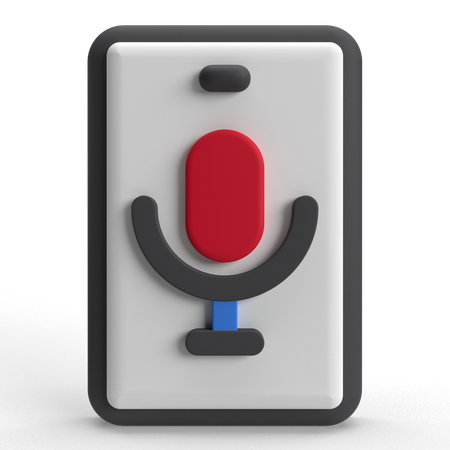 Voz movil  3D Icon