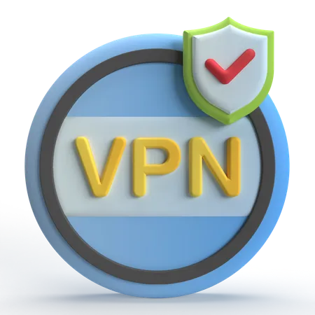 VPN  3D Icon