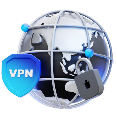 VPN  3D Icon