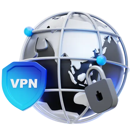 VPN  3D Icon