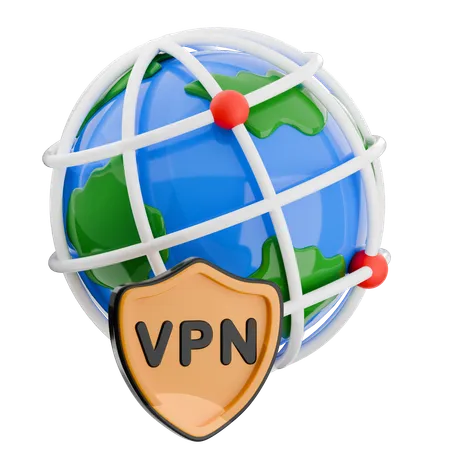 VPN  3D Icon