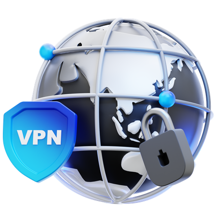 VPN  3D Icon