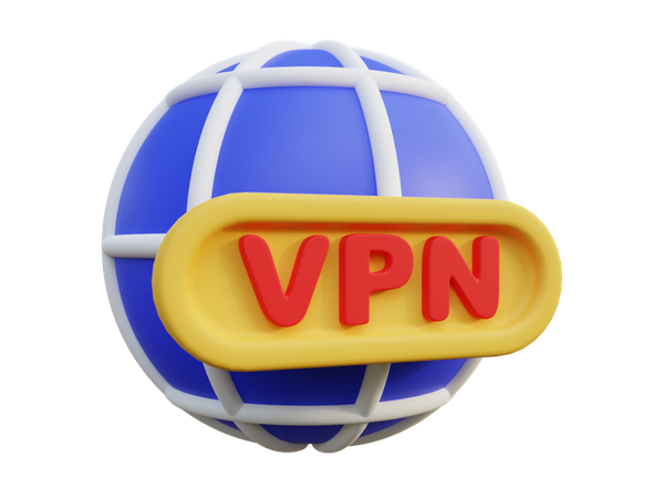 VPN  3D Icon
