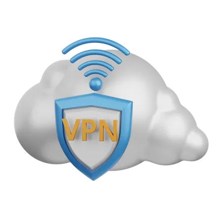 3 D Rendering Vpn Isolated Useful For Technology Programming Development Coding Software App Computing Server And Connection Design Element 3D Icon