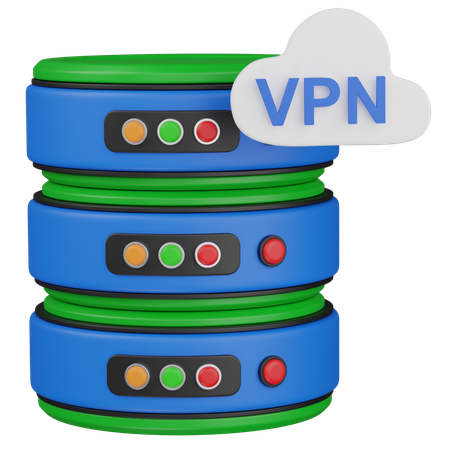 Données cloud vpn  3D Icon