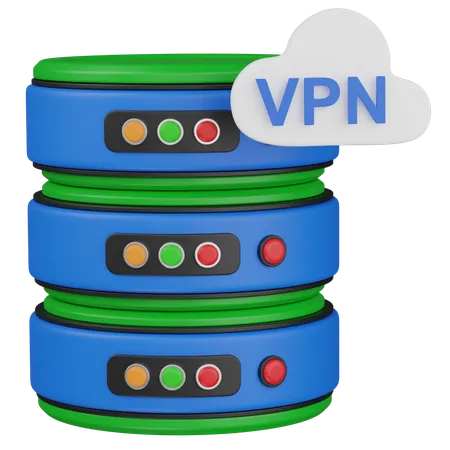 Données cloud vpn  3D Icon