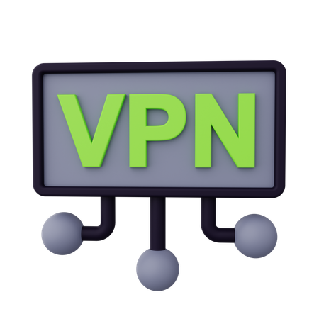 Vpn Connection  3D Icon