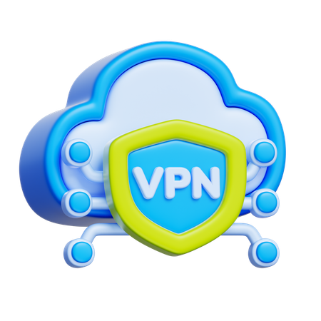 VPN接続  3D Icon