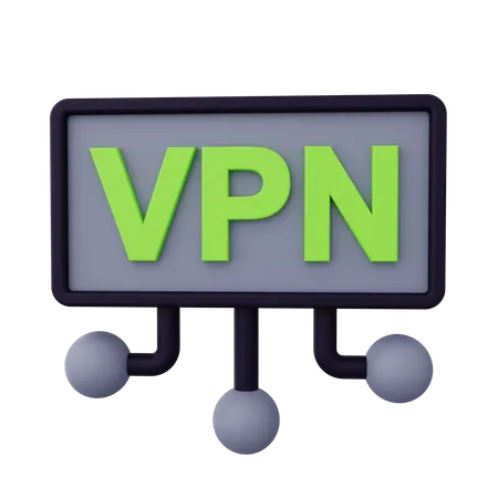 Vpn Connection  3D Icon