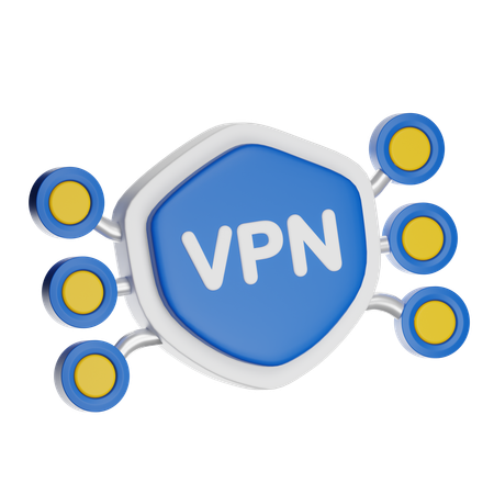 Vpn Connection  3D Icon