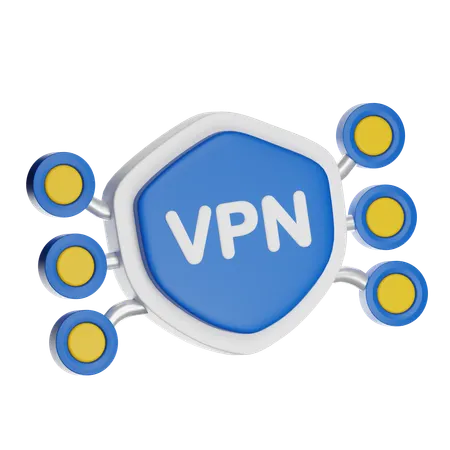 Vpn Connection  3D Icon