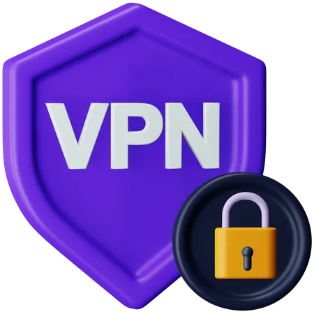 Verrouillage VPN  3D Icon