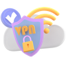 vpn network 3d logos