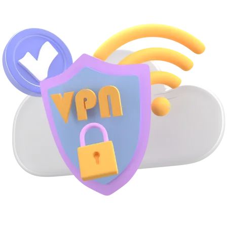 VPN-Netzwerk  3D Icon