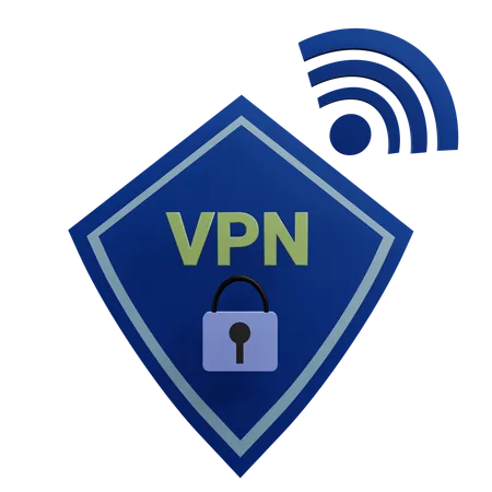 Sécurité VPN  3D Icon