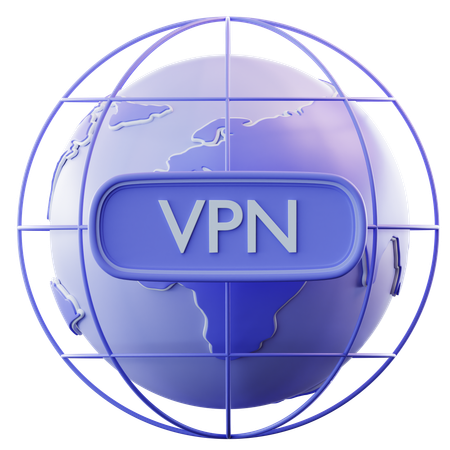 Sécurité VPN  3D Icon