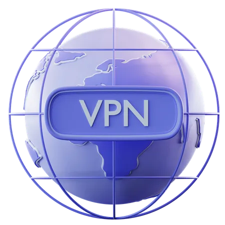 Sécurité VPN  3D Icon