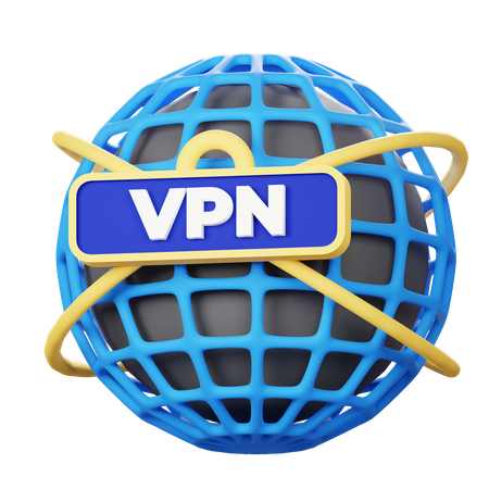 Sécurité VPN  3D Icon