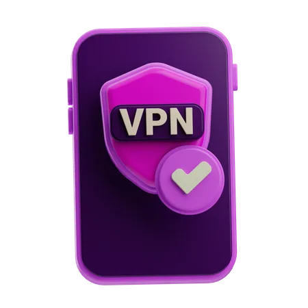 VPN 보안  3D Icon