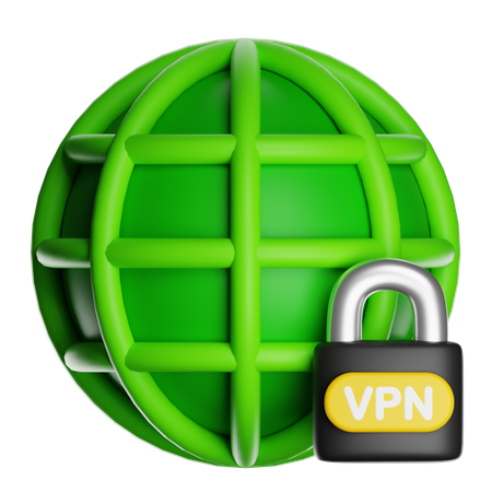 VPNセキュリティ  3D Icon