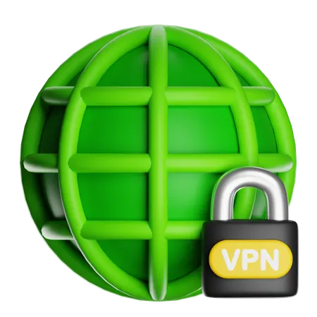 VPNセキュリティ  3D Icon