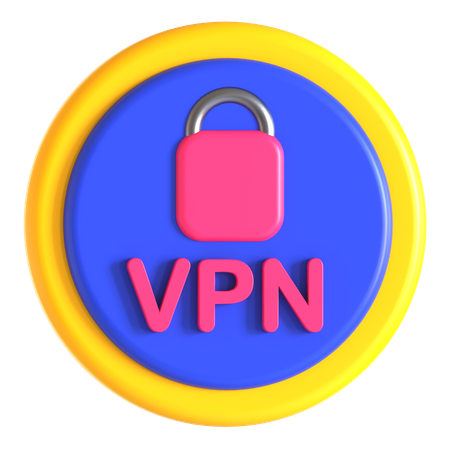 Vpn Security  3D Icon