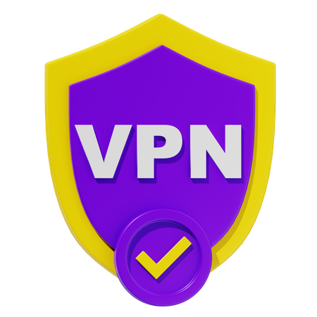 Seguridad VPN  3D Icon