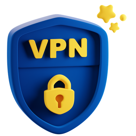 VPN Shield  3D Icon