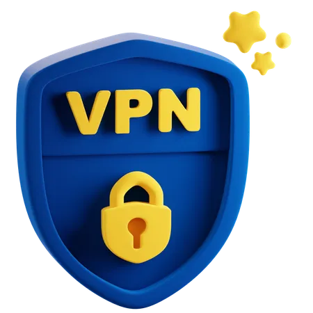 VPN Shield  3D Icon