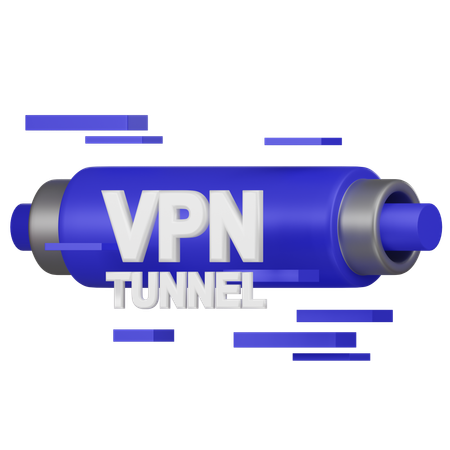 Vpn Tunnel  3D Icon