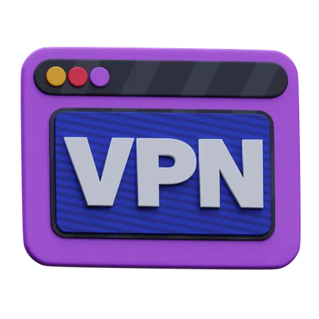 Vpn Website  3D Icon