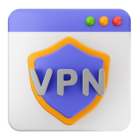 VPN ウェブサイト  3D Icon