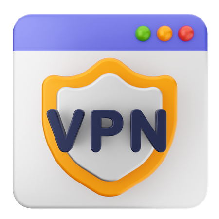 VPN ウェブサイト  3D Icon