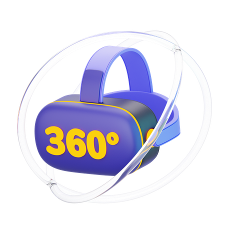 VR 360  3D Icon