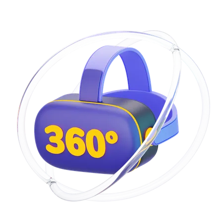 VR 360  3D Icon