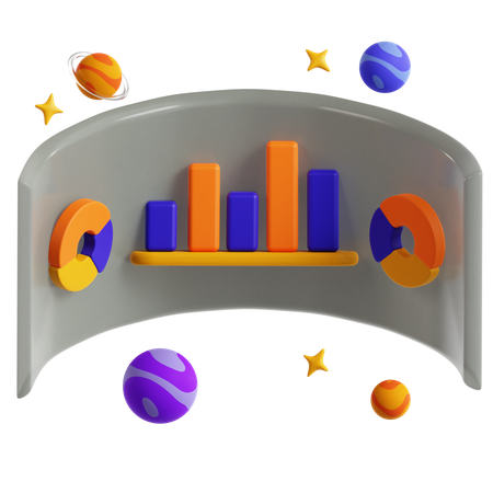 Análise de realidade virtual  3D Icon