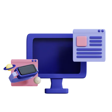 VR-Bildung  3D Icon