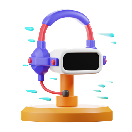 Caixa vr com microfone  3D Icon