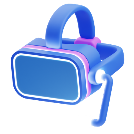 Vr Box With Microphone  3D Icon