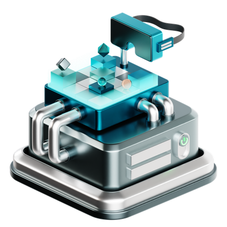 VR-Glas  3D Icon