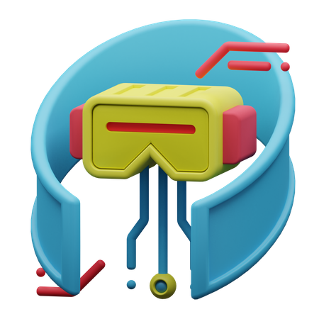 VR-Brille  3D Icon