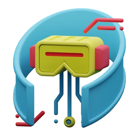 VR-Brille  3D Icon